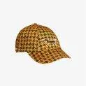 Cap Dog houndstooth aop Beige - Casquettes et chapeaux de soleil colorés pour les aventures en plein air | Stadtlandkind