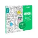 Jungle coloring poster - Painting and drawing with different colored pencils or wax crayons | Stadtlandkind