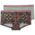 Underpants Tina Hipster 2Pk plum - High quality underwear for your daily well-being | Stadtlandkind