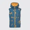 Gilet réversible enfants Otis majolica blue - Vestes et manteaux d'hiver excitants pour une touche de couleur dans la saison grise. | Stadtlandkind