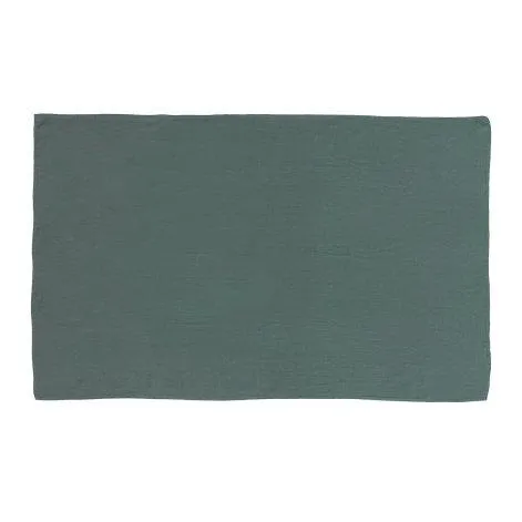 Linus uni, top bed sheet 170x270 cm pine green - lavie