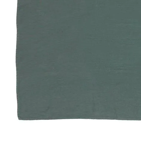 Linus uni, top bed sheet 170x270 cm pine green - lavie