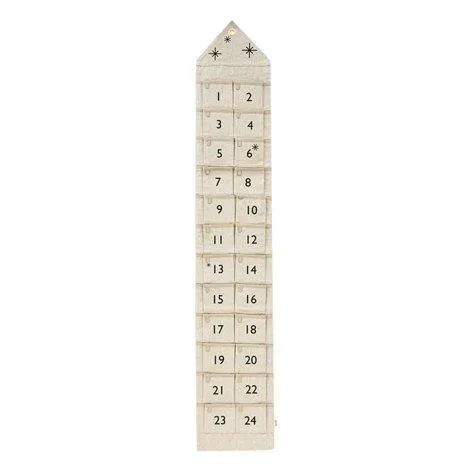 Calendrier de l'Avent Star étroit Sand - ferm LIVING