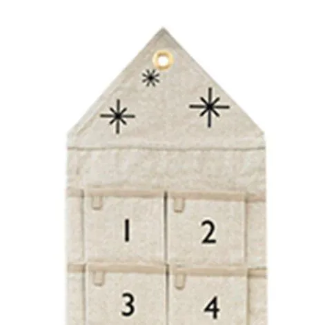 Calendrier de l'Avent Star étroit Sand - ferm LIVING