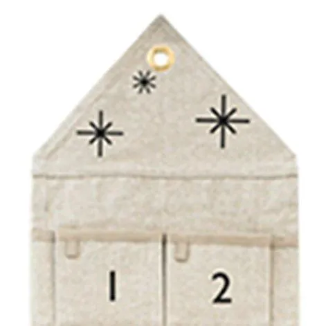 Calendrier de l'Avent Star étroit Sand - ferm LIVING