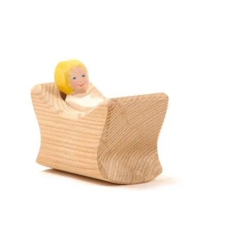 Ostheimer child in the cradle 2 pcs. wood - Ostheimer