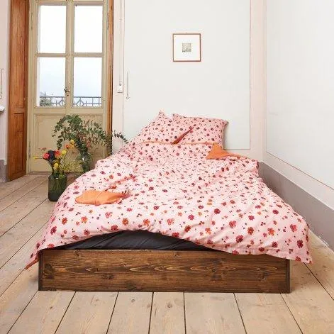 SOSTO dusty pink/caramel, Duvetbezug 200x210 cm - Journey Living