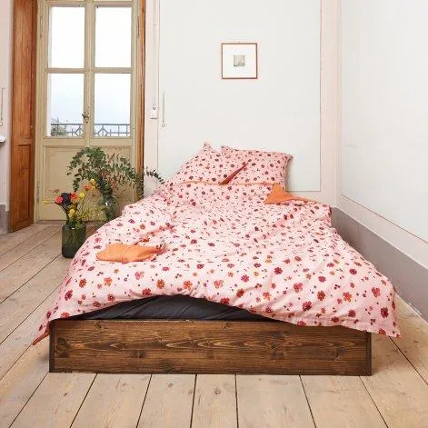 SOSTO dusty pink/caramel, housse de couette 200x210 cm - Journey Living