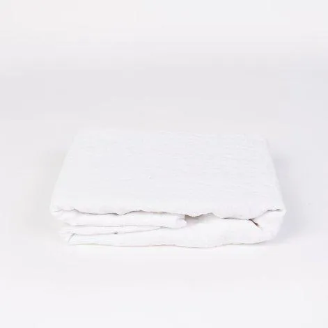 Linus uni, blanc Drap-housse 90x200+35 cm - lavie