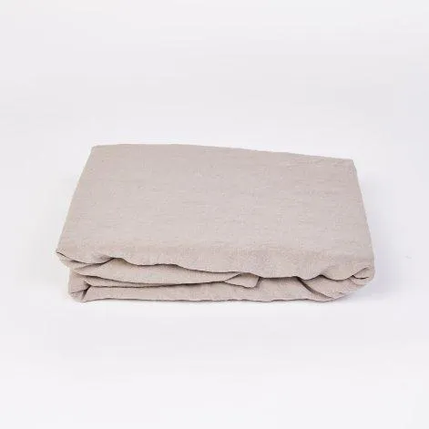 Linus uni, taupe Drap-housse 90x200+35 cm - lavie