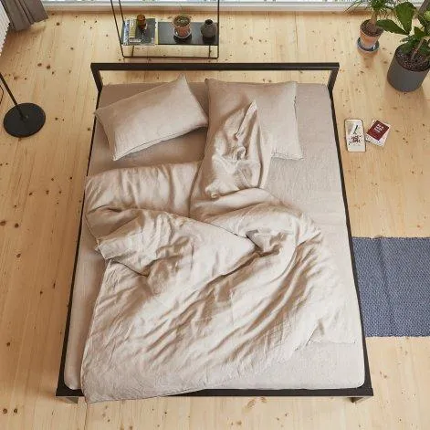 Linus uni, natural Duvetbezug 200x210 cm - lavie