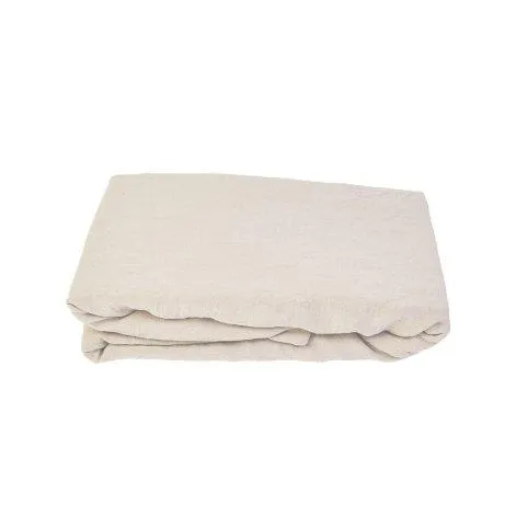 Linus uni, natural Fixleintuch 160x200+35 cm - lavie