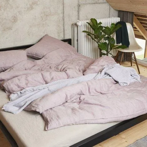 Linus chambray, mauve Duvetbezug 200x210 cm - lavie