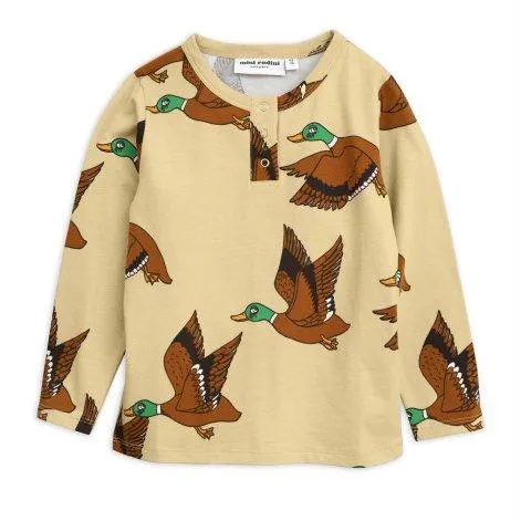 Langarmshirt Ducks Aop Grandpa Yellow - Mini Rodini