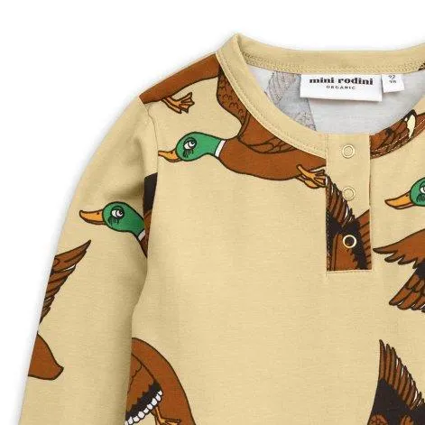 Long sleeve shirt Ducks Aop Grandpa Yellow - Mini Rodini