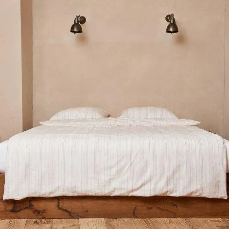 BOLGHERI off white-marsala, Duvetbezug 160x210 cm - Journey Living