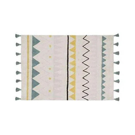 Teppich Azteca Natural-Vintage Blue - Lorena Canals