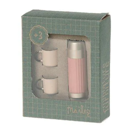 Thermos and Cups Soft Coral - Maileg