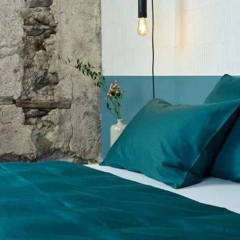 Braga ocean green Duvetbezug 200x210 cm - Journey Living