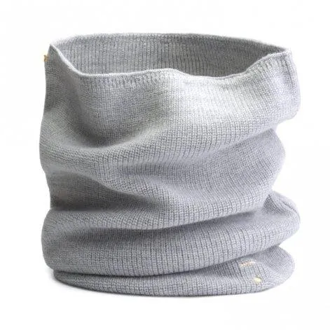 Round Scarf Endless Knitted Grey Melange - Gray Label