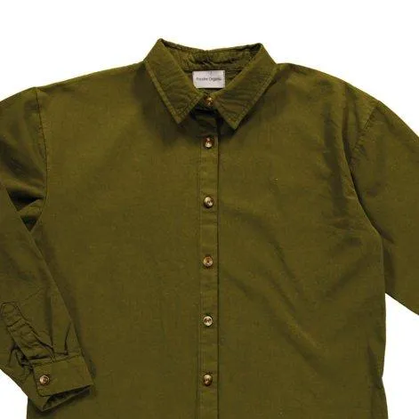 shirt dress Lis Fir Green - Poudre Organic