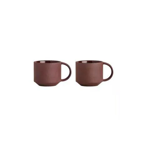 Coffee cup Yuka, 2 pieces, Terracotta - OYOY