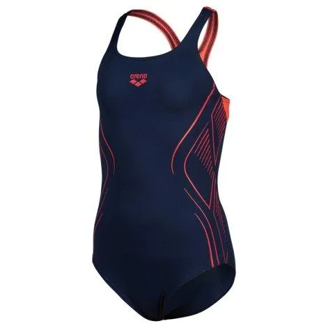 Reflecting Pro Back swimsuit navy/bright coral - arena