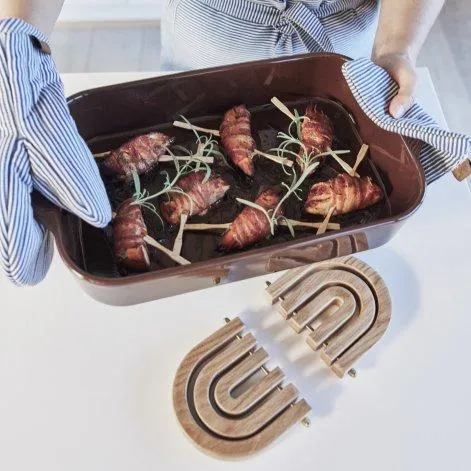 Yuka small casserole dish 32 x 17.5 cm, brown - OYOY