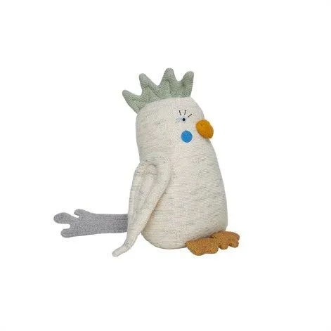 Kai parakeet cuddly toy, beige/green - OYOY