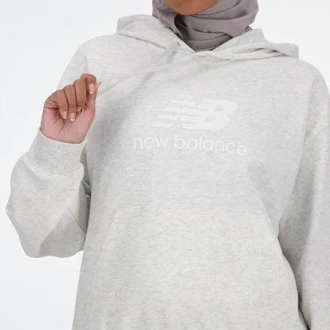 Sweat à capuche Sport Essentials French Terry Stacked Logo Ash Heather - New Balance