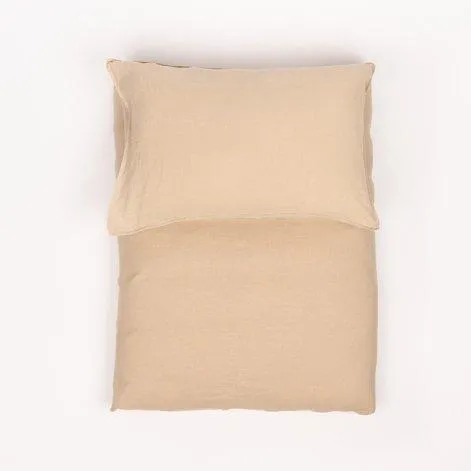 Taie d'oreiller Linus uni oat 65x65 cm - lavie