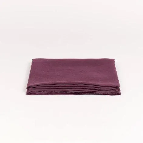 Drap de dessus Linus uni plum 170x270 cm - lavie