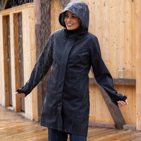 Ladies raincoat Giselle black - rukka