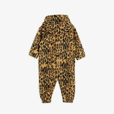 Baby jumpsuit basic leopard beige - Mini Rodini