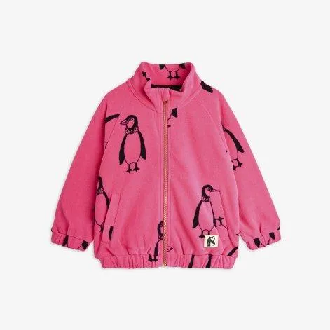 Penguin Pink fleece jacket - Mini Rodini