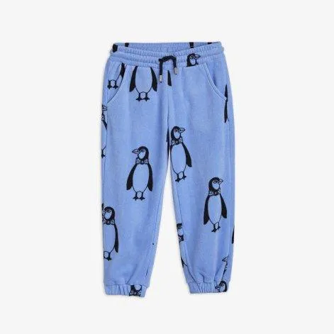 Penguin Blue fleece trousers - Mini Rodini