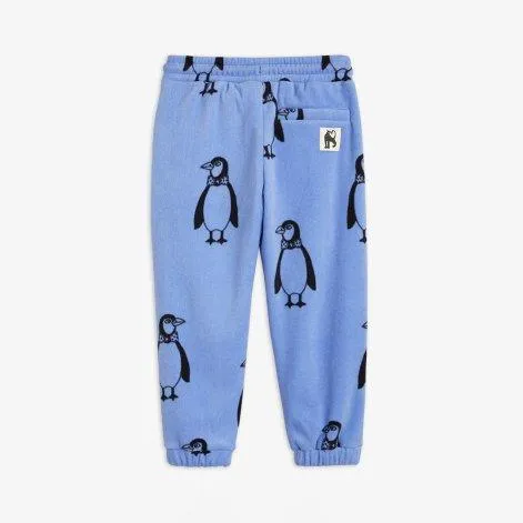 Penguin Blue fleece trousers - Mini Rodini