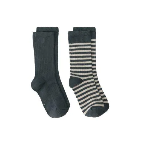 Socks Blue Grey Cream - Gray Label