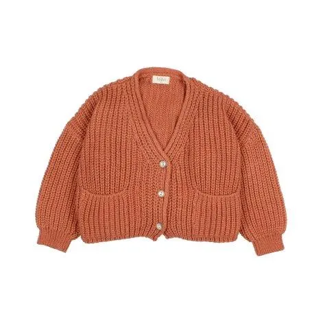 Cardigan Pockets Terracota - Búho