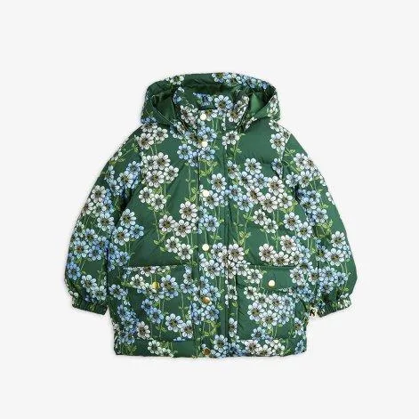 Jacket Daisys Aop Heavy Hooded Green - Mini Rodini