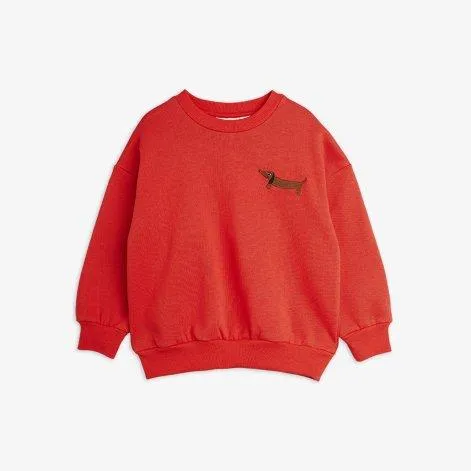 Sweat-shirt Dog Emb Red - Mini Rodini