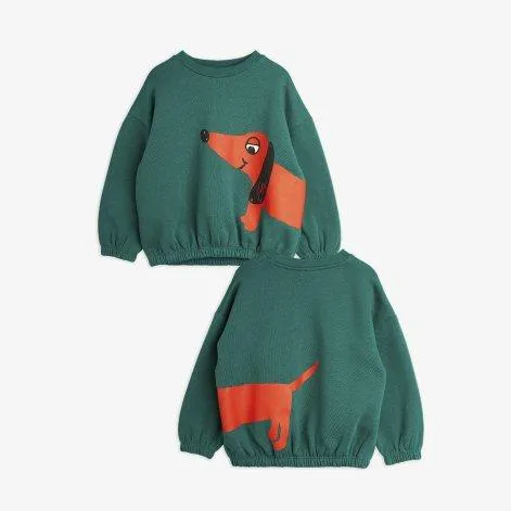 Sweat-shirt Dog Sp Green - Mini Rodini