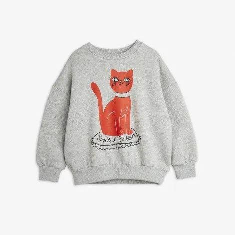 Sweatshirt Cat Sp Grey Melange - Mini Rodini