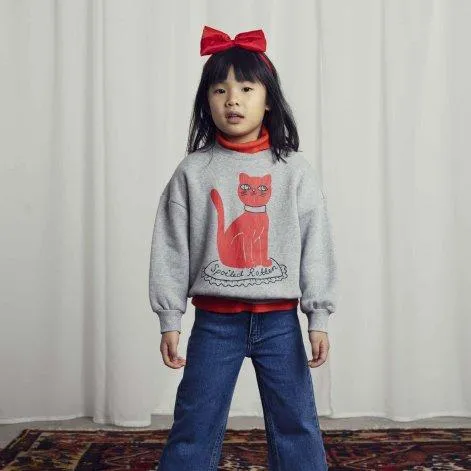 Sweatshirt Cat Sp Grey Melange - Mini Rodini