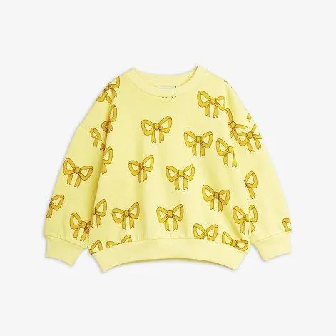 Sweatshirt Bow Aop Yellow - Mini Rodini