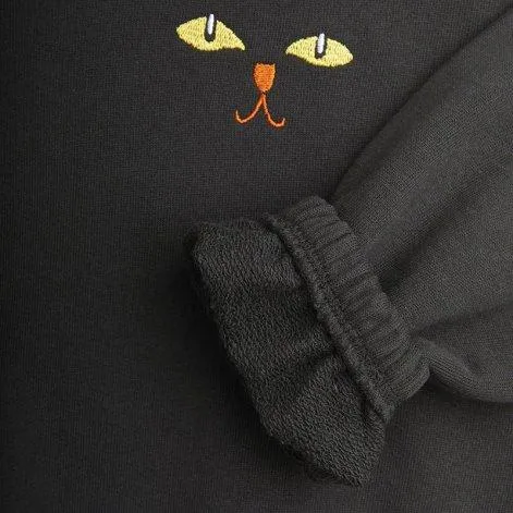 Sweat à capuche Cat Ears Black - Mini Rodini