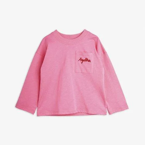 T-shirt à manches longues Agatha Emb Pink - Mini Rodini