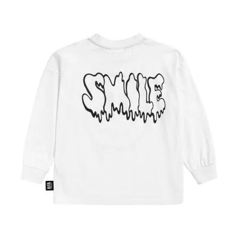 Sweat-shirt Smile Off White - Little Man Happy