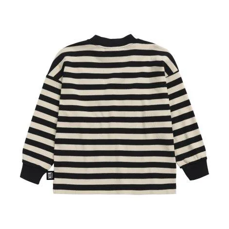 Sweatshirt Striped Phantom Black White - Little Man Happy