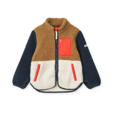 Fleece jacket Nolan Midnight navy multi mix - LIEWOOD